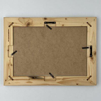 Massivholzbilderrahmen aus ca. 50 Jahre alter Gartenbank (upcycling) für 20er Bildformat Bilderrahmen