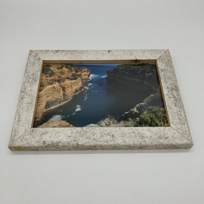 Massivholzbilderrahmen aus ca. 50 Jahre alter Gartenbank (upcycling) für 20er Bildformat Bilderrahmen