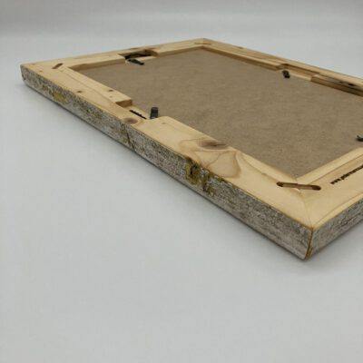 Massivholzbilderrahmen aus ca. 50 Jahre alter Gartenbank (upcycling) für 20er Bildformat Bilderrahmen