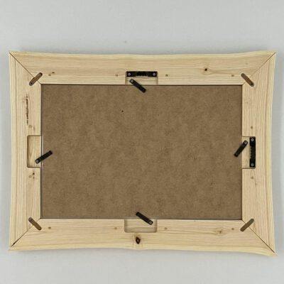 Massivholzbilderrahmen aus Astholz ohne Rinde 20er Bildformat Bilderrahmen