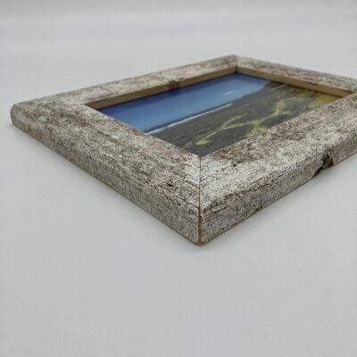 Massivholzbilderrahmen aus ca. 50 Jahre alter Gartenbank (upcycling) für 13er Bildformat Bilderrahmen