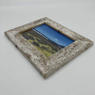 Massivholzbilderrahmen aus ca. 50 Jahre alter Gartenbank (upcycling) für 13er Bildformat Bilderrahmen