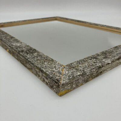 Spiegel in Massivholzrahmen A3 aus ca. 50 Jahre alter Gartenbank (upcycling) Spiegel