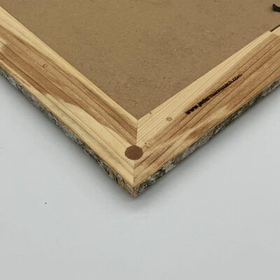 Spiegel in Massivholzrahmen A3 aus ca. 50 Jahre alter Gartenbank (upcycling) Spiegel