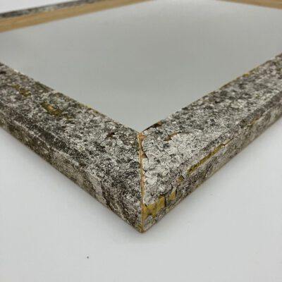 Spiegel in Massivholzrahmen A3 aus ca. 50 Jahre alter Gartenbank (upcycling) Spiegel