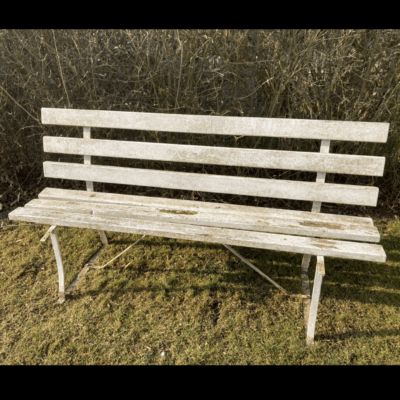 Spiegel in Massivholzrahmen A3 aus ca. 50 Jahre alter Gartenbank (upcycling) Spiegel