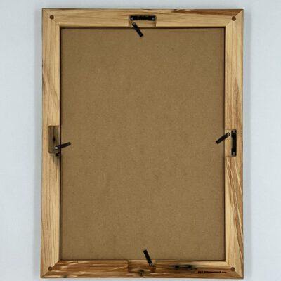 Spiegel in Massivholzrahmen A3 aus ca. 50 Jahre alter Gartenbank (upcycling) Spiegel