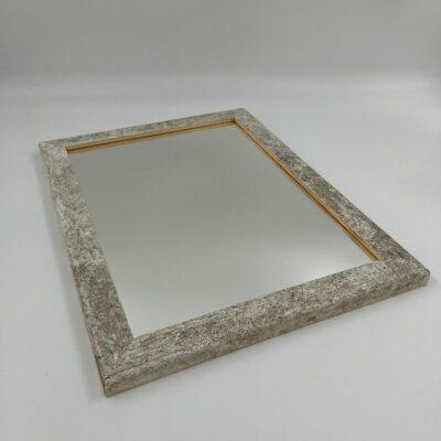 Spiegel in Massivholzrahmen A3 aus ca. 50 Jahre alter Gartenbank (upcycling) Spiegel