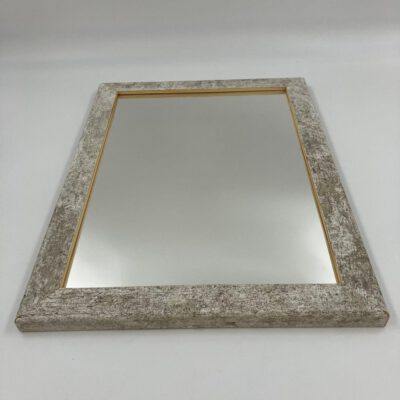 Spiegel in Massivholzrahmen A3 aus ca. 50 Jahre alter Gartenbank (upcycling) Spiegel