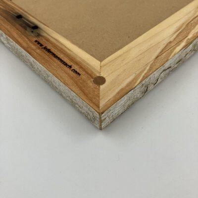 Spiegel in Massivholzrahmen A3 aus ca. 50 Jahre alter Gartenbank (upcycling) Spiegel