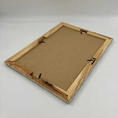 Spiegel in Massivholzrahmen A3 aus ca. 50 Jahre alter Gartenbank (upcycling) Spiegel